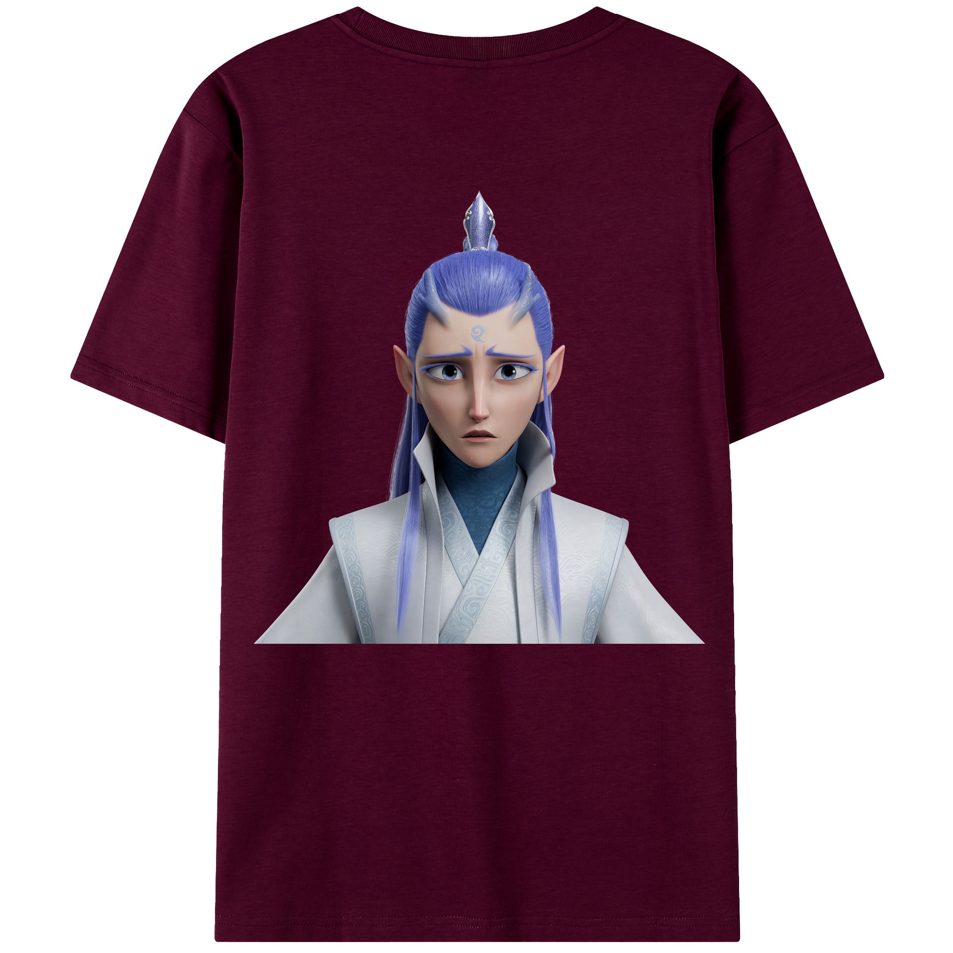 （画像用） Ne Zha 2 ナタ 魔童の大暴れ レディース半袖Tシャツ(バックプリント)